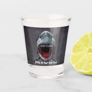 Shark Birthday, Shark Attack, Shot Glass