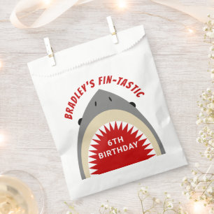 Shark Bite Any Age Birthday Party Favour Bags
