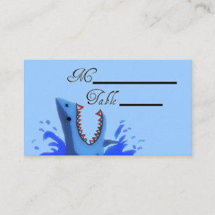 Shark Bite Wedding Placecards