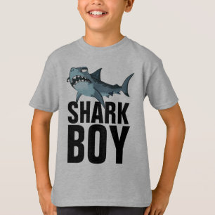 SHARK BOY BOYS KIDS MENS T-SHIRTS
