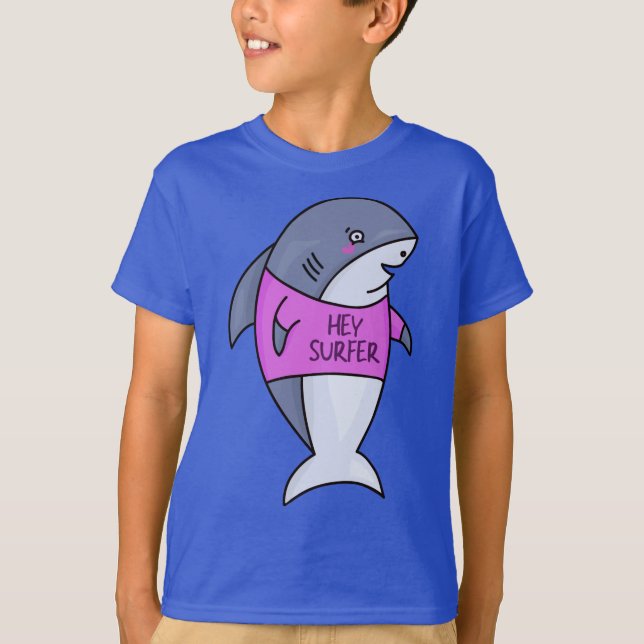 Shark Boys Blue T shirt (Front)