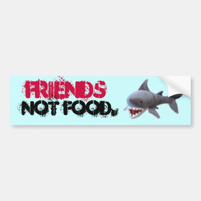 Shark bumpersticker bumper sticker (Front)
