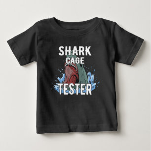 Shark Cage Tester Funny Amputee Gift  T-Shirt