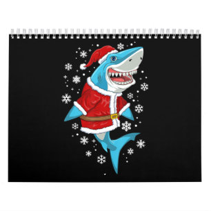 Shark Christmas Gift Santa Gifts Calendar
