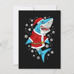Shark Christmas Gift Santa Gifts Invitation