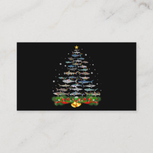 Shark Christmas Tree Shark Lovers Gifts Enclosure Card