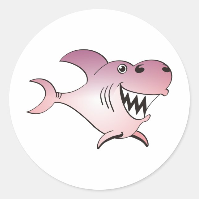Shark Classic Round Sticker (Front)