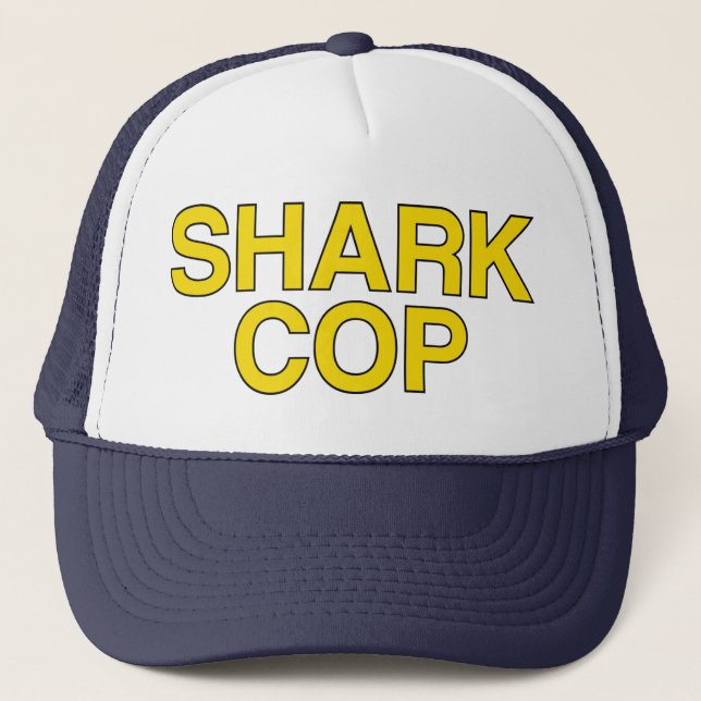 SHARK COP slogan hat (Front)
