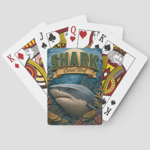 Shark Coral Reef POPCUT Playing Cards