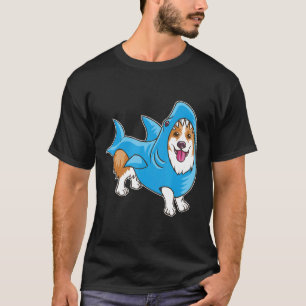 Shark Corgi Dog Suit Puppy Great White T-Shirt
