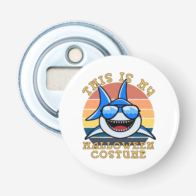 Shark Daddy Spooky Sunset Funny Bottle Opener (Front)