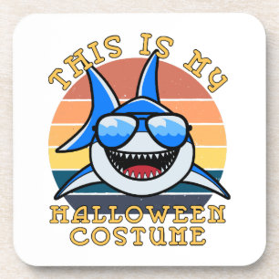 Shark Daddy Spooky Sunset Funny Coaster