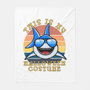 Shark Daddy Spooky Sunset Funny Fleece Blanket