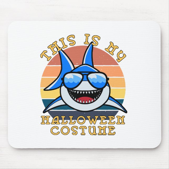 Shark Daddy Spooky Sunset Funny Mouse Pad (Front)