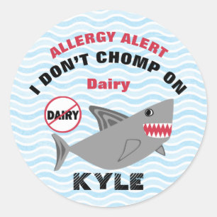 Shark Dairy Allergy Alert Labels
