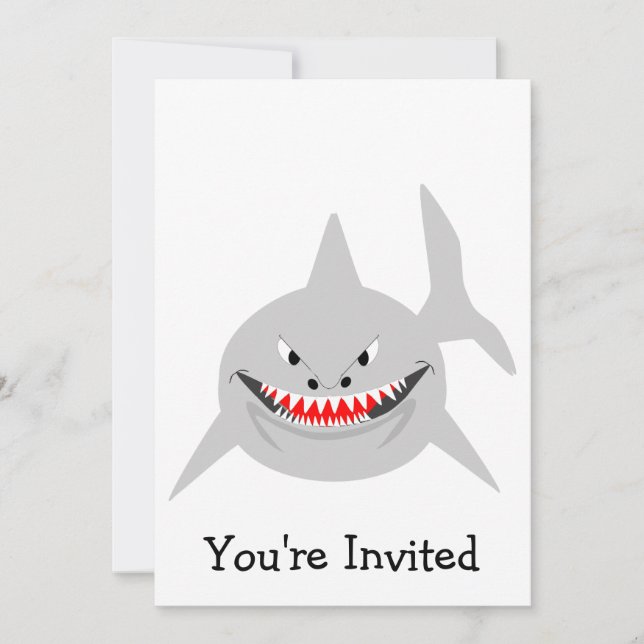 Shark Design Any Occasion Invitation (Front)