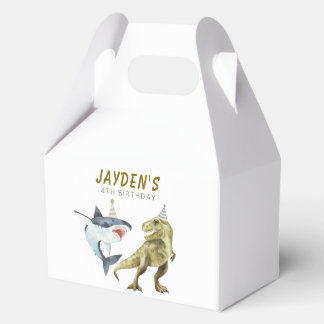 Shark & Dino Birthday Party Favour Box