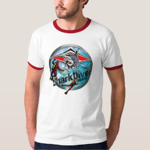 shark diver cartoon T-Shirt