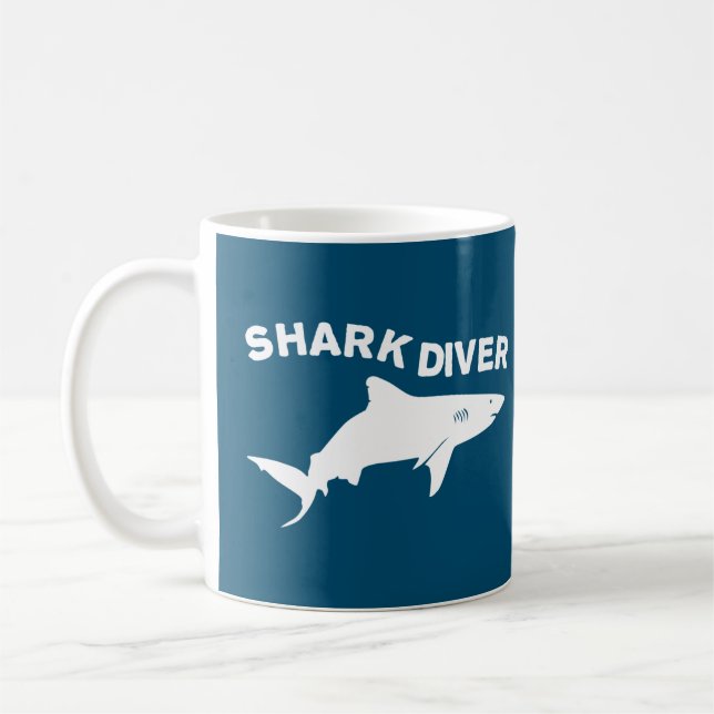 Shark Diver Coffee Mug (Left)
