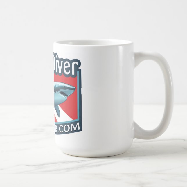 Shark Diver coffee mug. Mug (Right)