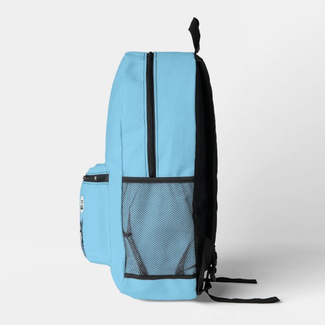 Shark Diver Funny School Backpack  (Right)
