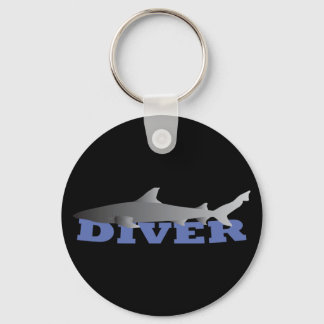 Shark Diver Keychain