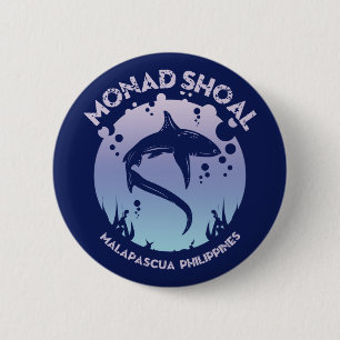 Shark Diving At Monad Shoal 6 Cm Round Badge