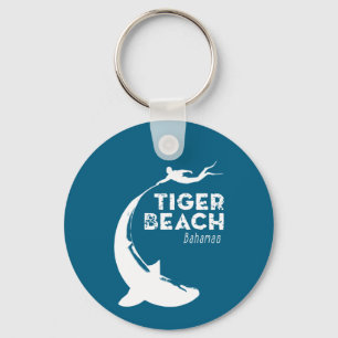 Shark Diving at Tiger Beach Key Ring