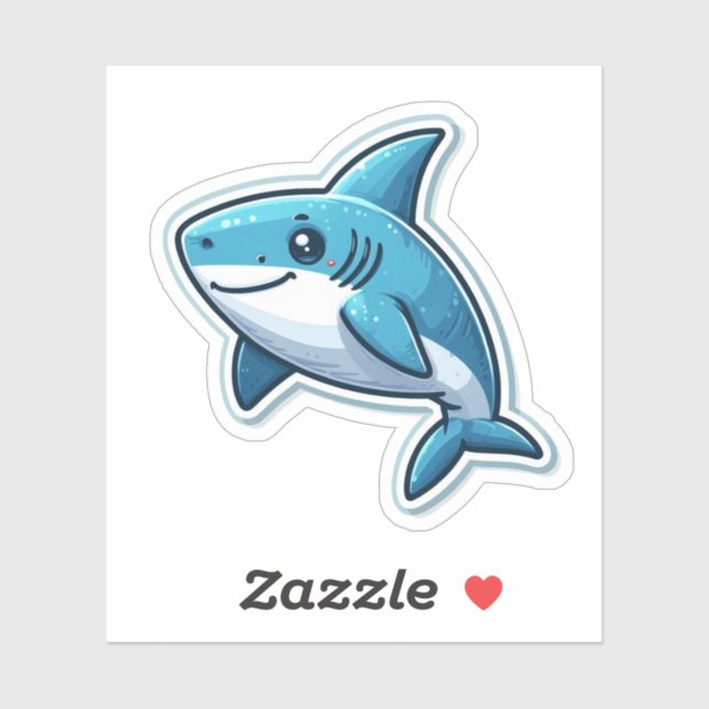 Shark Drawing: Deep Water Sticker #11 (Sheet)