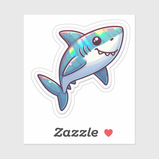 Shark Drawing: Deep Water Sticker #3 (Sheet)
