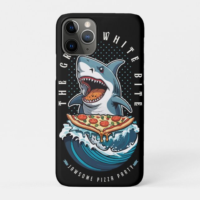 Shark Eating Pizza | The Great White Bite Jawsome  Case-Mate iPhone Case (Back)