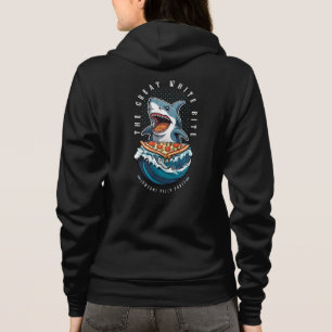 Shark Eating Pizza The Great White Bite Jawsome Hoodie