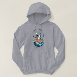 Shark Eating Pizza   The Great White Bite Jawsome  Hoodie