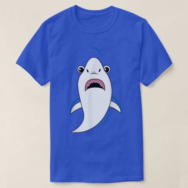 Shark Face Costume Cute Easy Animal Halloween Gift T-Shirt (Design Front)