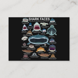 Shark Faces Which Face Do You Want To Encounter Business Card