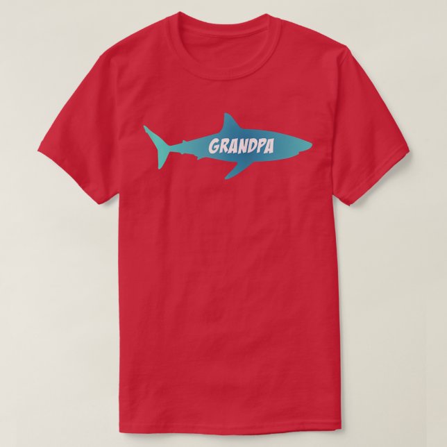Shark Family s  Grandpa Shark  T-Shirt (Design Front)