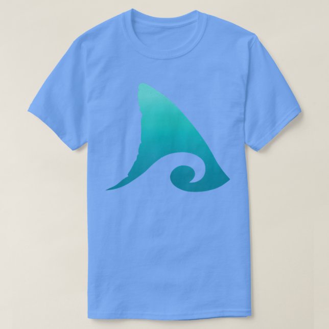 Shark Fin Ocean Wave  T-Shirt (Design Front)