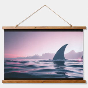 Shark Fin Power Hanging Tapestry