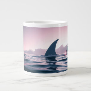Shark Fin Power Large Coffee Mug