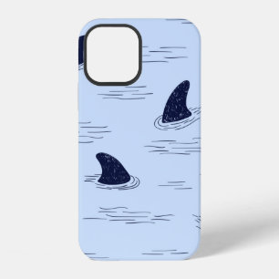 Shark fin seamless pattern.  iPhone 12 case
