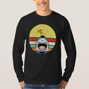 Shark Fish Pizza Retro Vintage Pizzeria Pizza Chef T-Shirt