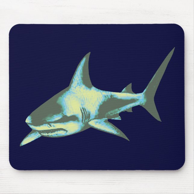 shark fish, wild animals mouse pad (Front)