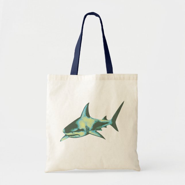 shark fish, wild animals tote bag (Front)