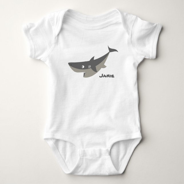 Shark Fun Baby Bodysuit (Front)