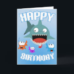 Shark Fun Birthday Card<br><div class="desc">Have a blast on the beach or just out and about with this fun design from altoonativ!</div>
