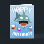 Shark Fun Birthday Card<br><div class="desc">Have a blast on the beach or just out and about with this fun design from altoonativ!</div>