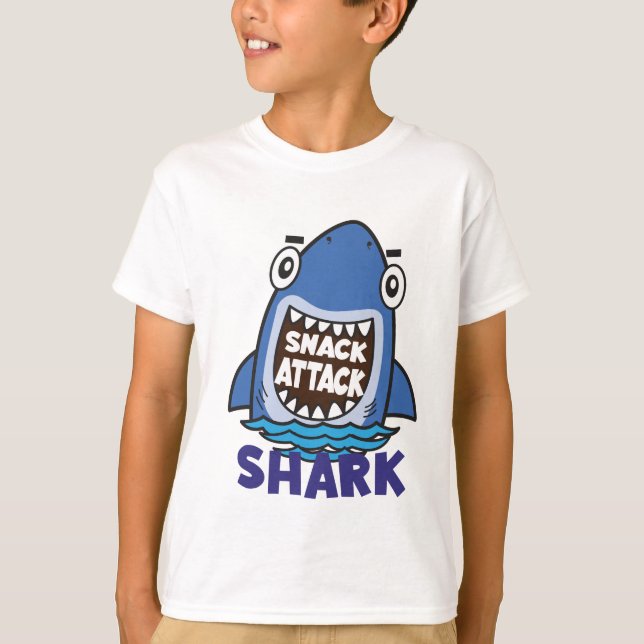 Shark Funny Cute T-Shirt (Front)