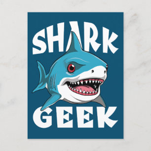 Shark Geek - Cute Design for Shark Lovers Postcard