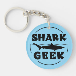 Shark Geek Design For Shark Lovers Key Ring