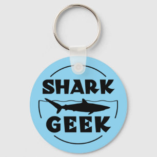 Shark Geek Design For Shark Lovers Key Ring